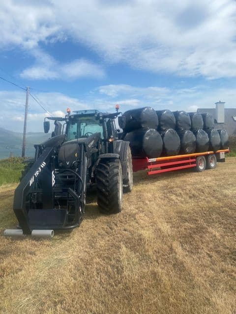 TR-3 Bale Handler Loading Bales in the Field 